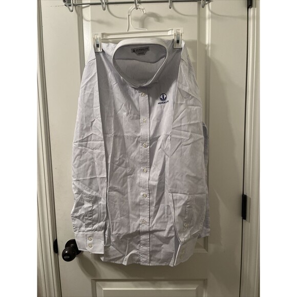 Men's Stripe Button Front Shirt Long Sleeve Size XL Multi-Color - Picture 1 of 15